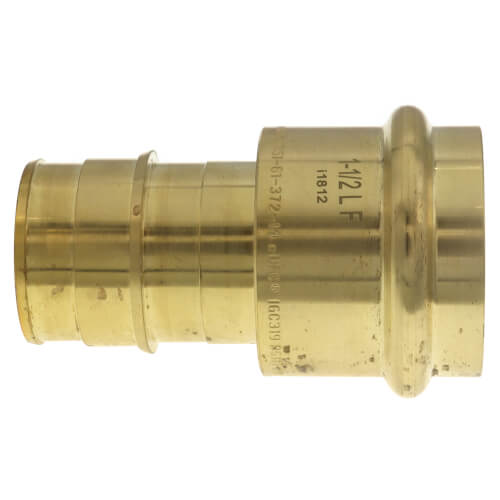 Main product image of 1-1/2" Expansion PEX x Copper Press Brass Adapter (Lead Free)