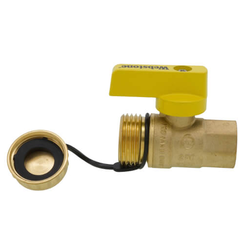 Main product image of 1/2" FIP x 3/4" Hose Pro-Pal Add-A-Drain Full Port DZR Brass Ball Valve w/ Cap