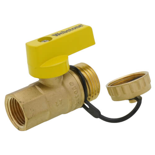 Main product image of 1/2" FIP x 3/4" Hose Pro-Pal Add-A-Drain Full Port DZR Brass Ball Valve w/ Cap