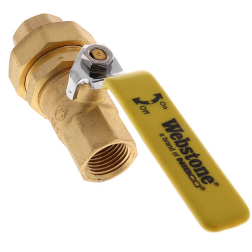 Main product image of 1/2" Threaded x FNPT Union Full Port Ball Valve (Lead Free)