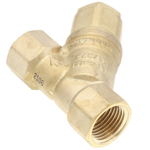 Main product image of 1/2" FIP Forged DZR Brass Y-Strainer (20 MESH) w/ 1/2" Plugged NPT Port