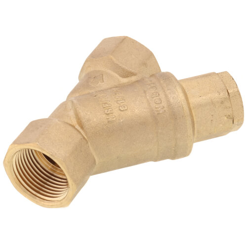 3/4" FIP  Forged DZR Brass Y-Strainer (20 MESH) w/ 1/2" Plugged NPT Port