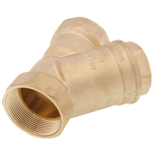 Main product image of 2" FIP Forged DZR Brass Y-Strainer (20 MESH) w/ 1/2" Plugged NPT Port