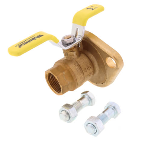 Main product image of 3/4" Threaded High Velocity Full Port Forged Brass Uni-Flange Isolator Flange w/ Rotating Flange