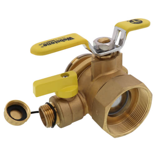 Main product image of 2" Threaded High Velocity Full Port Forged Brass Uni-Flange Isolator Flange w/ Multi-Function Drain & Rotating Flange (LF)