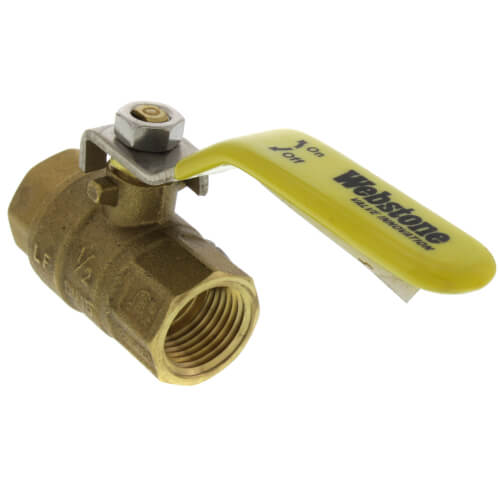 Main product image of 1/2" Threaded Full Port Ball Valve w/ Stainless Steel Lever