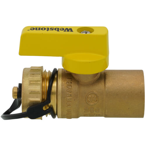 Main product image of 3/4" Sweat x 3/4" Hose Pro-Pal Add-A-Drain Full Port DZR Brass Ball Valve w/ Cap