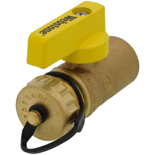 Main product image of 3/4" Sweat x 3/4" Hose Pro-Pal Add-A-Drain Full Port DZR Brass Ball Valve w/ Cap