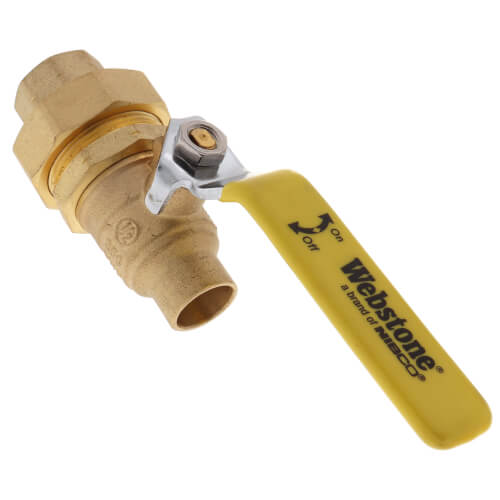Main product image of 1/2" Sweat x FNPT Union Full Port Ball Valve (Lead Free)