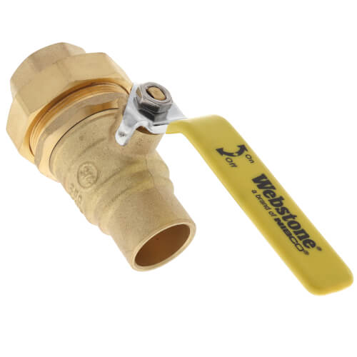 Main product image of 3/4" Sweat x FNPT Union Full Port Ball Valve (Lead Free)