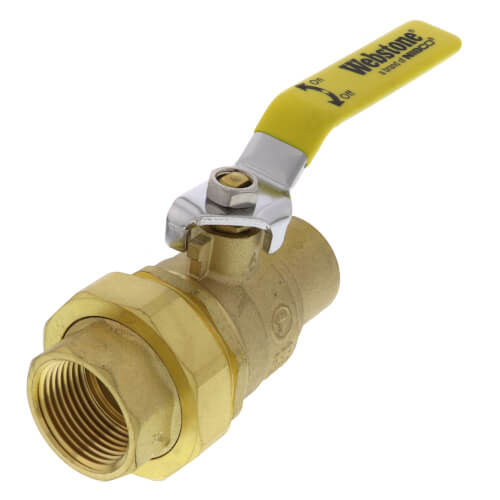 Main product image of 1" Sweat x FNPT Union Full Port Ball Valve (Lead Free)