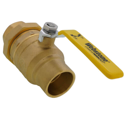 Main product image of 1-1/2" Sweat x FNPT Union Full Port Ball Valve (Lead Free)