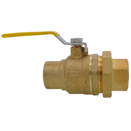 Main product image of 1-1/2" Sweat x FNPT Union Full Port Ball Valve (Lead Free)