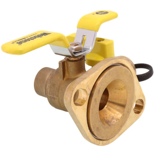 3/4" Sweat High Velocity Full Port Forged Brass Uni-Flange Isolator Flange w/ Multi-Function Drain and Rotating Flange