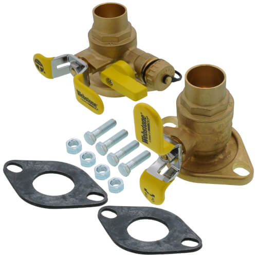Main product image of 1" Sweat x Rotating Flange High Velocity Isolator Circulator Pump Install Kit (LF)