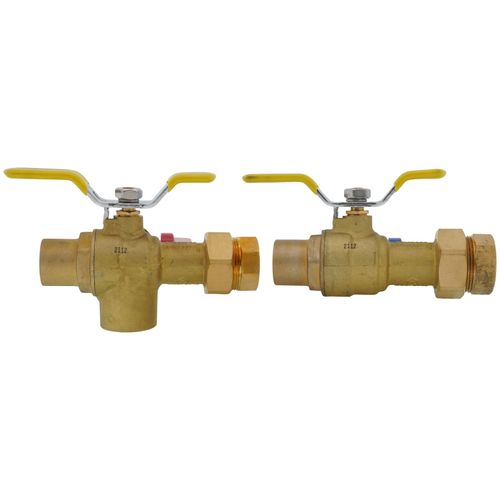 Main product image of 3/4" Sweat Isolator E-X-P E2 Tankless Water Heater Service Valve Kit w/ 150 PSI Pressure Relief Valve (Lead Free)