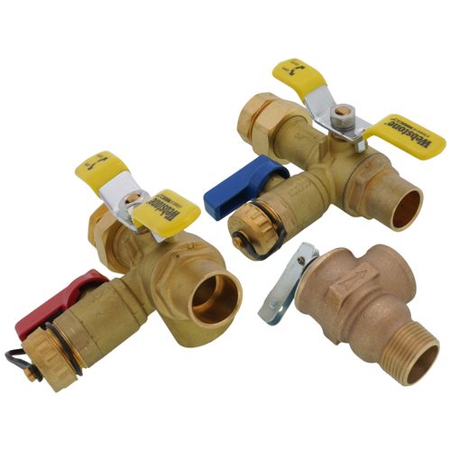 Main product image of 3/4" Sweat Isolator E-X-P E2 Tankless Water Heater Service Valve Kit w/ 150 PSI Pressure Relief Valve (Lead Free)