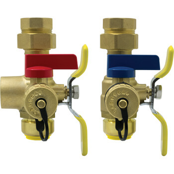 Main product image of 3/4" Push-Fit Isolator E-X-P E2 Tankless Water Heater Service Valve Kit (Lead Free)