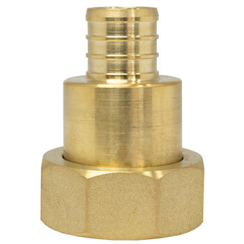 Main product image of 1/2" PEX Crimp x G1 Brass Union w/ Integral Check Valve (Lead Free)