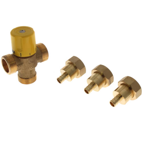 Main product image of 1/2" PEX Crimp Brass Thermostatic Mixing Valve (Lead Free)