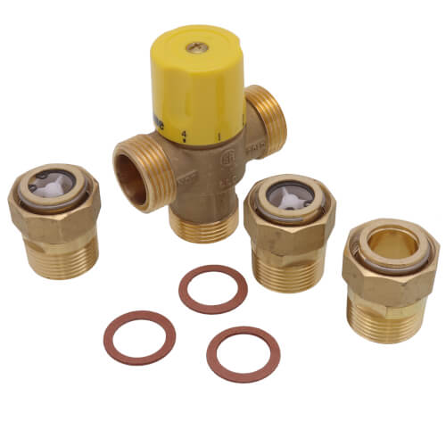 Main product image of 1" Male NPT Thermostatic Mixing Valve w/ Check Valve (Lead Free)