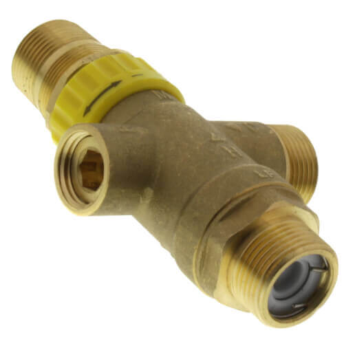 Main product image of 3/4" MNPT x FNPT Water Heater Tempering Valve (Lead Free) w/ Temperature Gauge