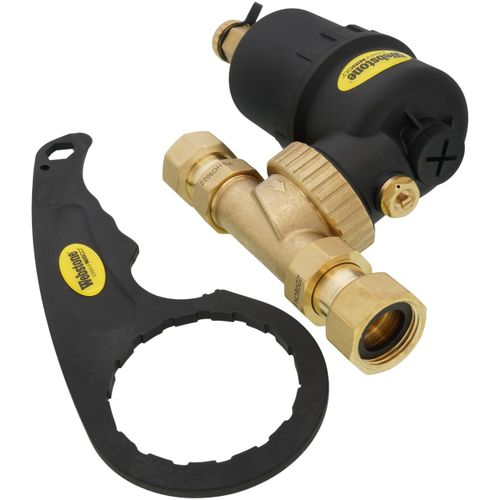 Main product image of 1" Female Threaded Brass Magnetic Boiler Filter
