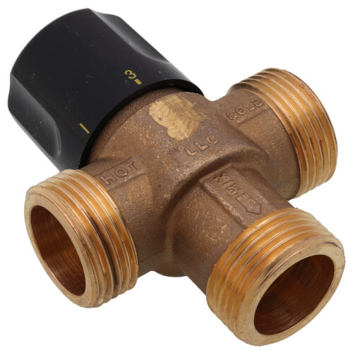 Main product image of 3/4" Sweat Thermostatic Mixing Valve w/ Check Valve, For High Temp (Lead Free)