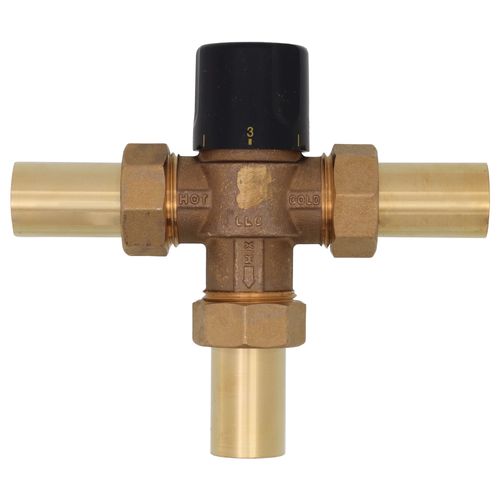 Main product image of 3/4" Sweat Thermostatic Mixing Valve w/ Check Valve, For High Temp (Lead Free)