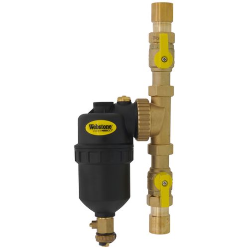 Main product image of 1" Sweat Brass Magnetic Boiler Filter with Isolation Valves