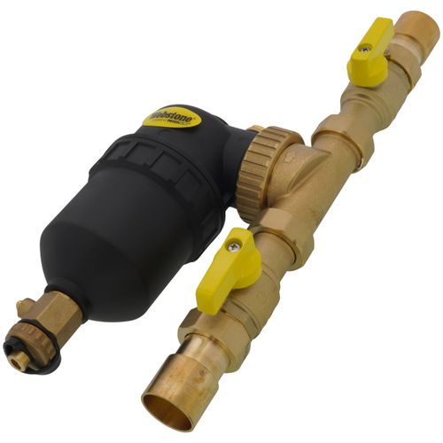 Main product image of 1" Sweat Brass Magnetic Boiler Filter with Isolation Valves