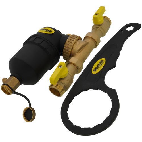 Main product image of 1" Sweat Brass Magnetic Boiler Filter with Isolation Valves