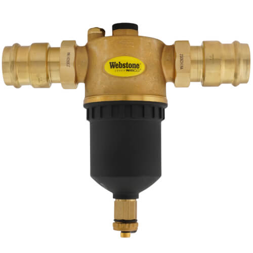 Main product image of 1-1/2" Press Brass Magnetic Boiler Filter XL
