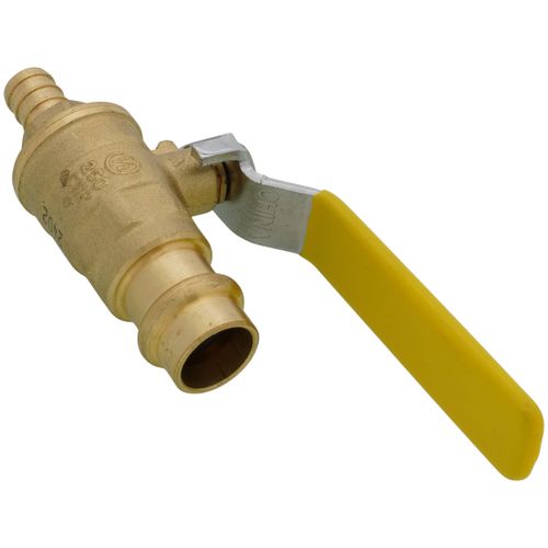 Main product image of 1/2" PEX Crimp x Copper Press Full Port Brass Ball Valve, Lead Free