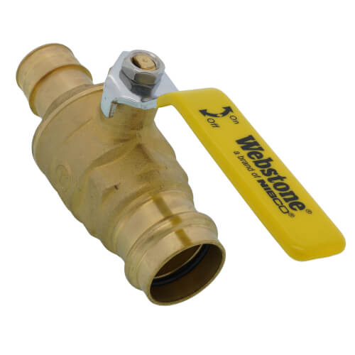 Main product image of 1" Expansion PEX x Copper Press Full Port Forged Brass Ball Valve (Lead Free)