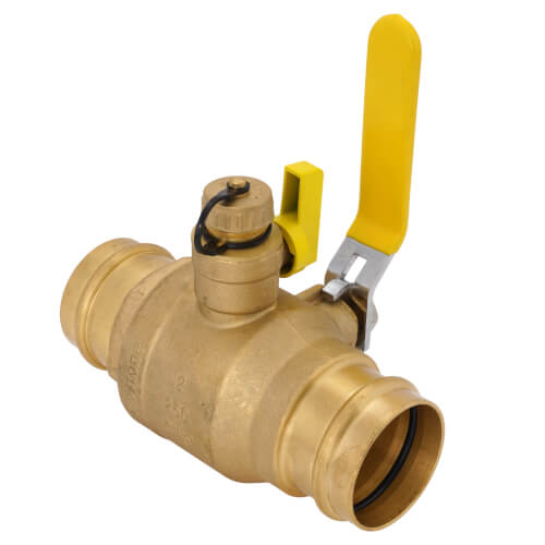 H80617 stone H80617 2" Press Full Port Ball Valve w/ Drain