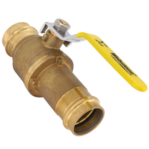 Main product image of 1-1/4" Press Pro-Pal Ball Check Forged DZR Brass Valve w/ Integrated Spring Check Valve (Lead Free)