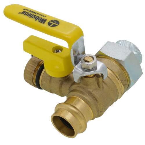 Main product image of 3/4" FIP Union x Press Pro-Pal Dielectric Union Ball Drain Valve (Lead Free)