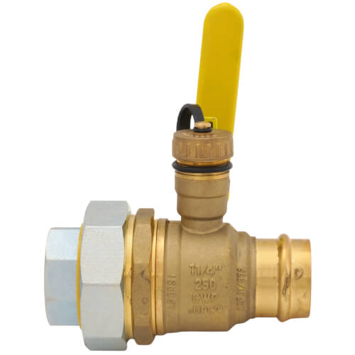 Webstone Pro-Pal 3/4" IPS Threaded Union Ball Drain/Purge Valve – Lead-Free, 40433W