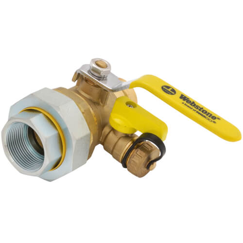 Main product image of 1-1/4" FIP Union x Press Pro-Pal Dielectric Union Ball Drain Valve (Lead Free)