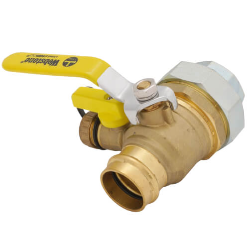 Main product image of 1-1/4" FIP Union x Press Pro-Pal Dielectric Union Ball Drain Valve (Lead Free)