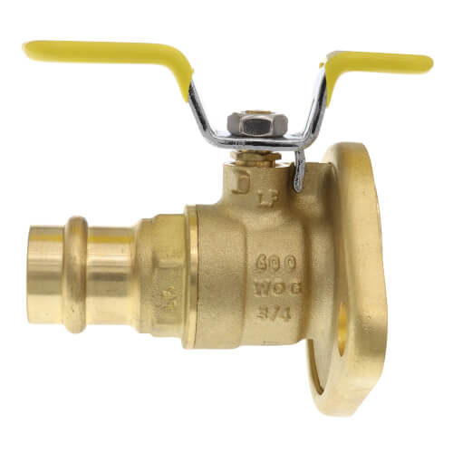 Main product image of 3/4" Press Full Port Forged Brass Uni-Flange Isolator Flange w/ Rotating Flange (Lead Free)