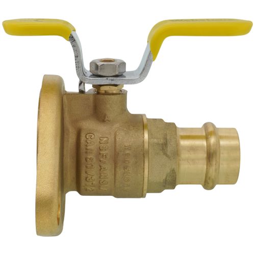 Main product image of 3/4" Press High Velocity Full Port Forged Brass Uni-Flange Isolator Flange w/ Rotating Flange (Lead Free)