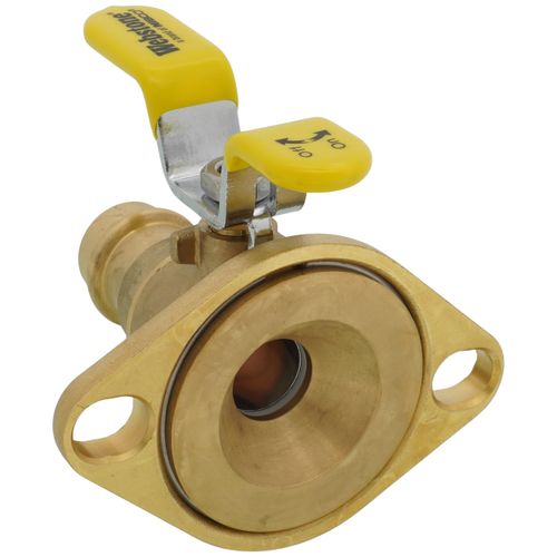 Main product image of 3/4" Press High Velocity Full Port Forged Brass Uni-Flange Isolator Flange w/ Rotating Flange (Lead Free)