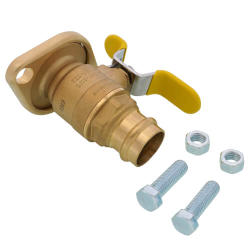 Main product image of 1" Press High Velocity Full Port Forged Brass Uni-Flange Isolator Flange w/ Rotating Flange (Lead Free)