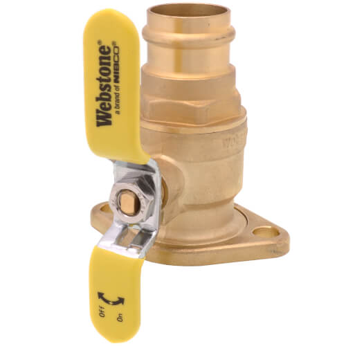 1-1/4" Press Full Port Forged Brass Uni-Flange Isolator Flange w/ Rotating Flange