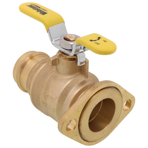 Main product image of 1-1/2" Press Full Port Forged Brass Uni-Flange Isolator Flange w/ Rotating Flange