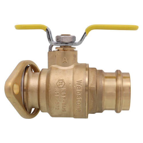 Main product image of 1-1/2" Press Full Port Forged Brass Uni-Flange Isolator Flange w/ Rotating Flange (Lead Free)