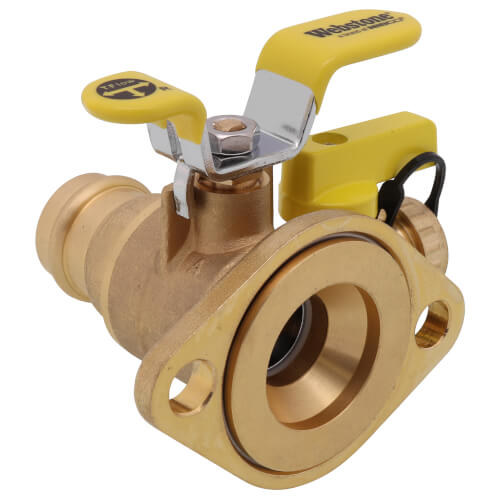 Main product image of 1" Press Full Port Forged Brass Uni-Flange Isolator Flange w/ Multi-Function Drain & Rotating Flange