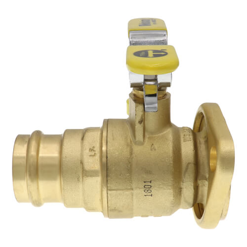 Main product image of 1-1/4" Press High Velocity Brass Uni-Flange Isolator Flange w/ Multi-Function Drain & Rotating Flange (LF)